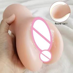 Sıcak satış 0.55kg çift kanallı Masturbator için erkek 3D yumuşak doku vajina anüs Masturbator erkekler için seks oyuncak - Product Image 5