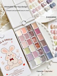 YOLLY 2025 Koleksi Baru 24 Warna 18 Warna Set Gel Cat Kuku UV Solid Fashion Morandi Mencerahkan Tahan Lama Lampu LED - Product Image 5