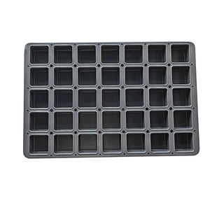 Bandeja para horno industrial Bandeja para hornear antiadherente de acero aluminizado comercial 35 moldes Bandeja para hornear magdalenas cuadradas - Product Image 4