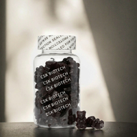 Complément alimentaire personnalisé de gommes à mâcher aux fruits rouges mélangés pour adultes - Marque privée