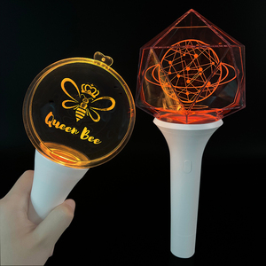 แท่งไฟอะคริลิคใสพร้อมขาตั้งสำหรับคอนเสิร์ต Kpop <span class=keywords><strong>Bts</strong></span> งานวันเกิด  แท่งไฟ LED เรืองแสง - Product Image 1