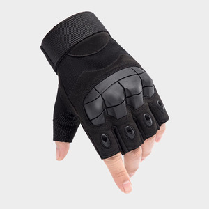Gants tactiques demi-doigts pour hommes et femmes, gants de sécurité tactiques pour le tir, la moto et le vélo, avec protection des articulations - Product Image 4