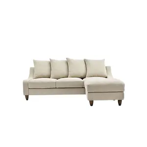 New Trend modern fabric corner complete l shaped sectional fabric sofa for living room