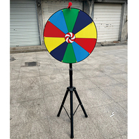 Loterie en direct chanceux grand tourne-disque accessoires d'enseignement activités de jeu peuvent effacer prix à distance Triangle Roulette