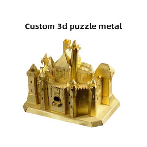 Puzzles en métal gravés, puzzles en acier inoxydable, feuilles découpées au laser, assemblage DIY, puzzle en laiton, puzzle en métal 3D dimensionnel pour adultes - Product Image 1