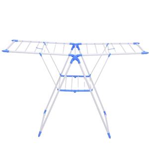 מרפסת חיצונית רב תכליתית, נייר ויבש אנכי מתכתי 19 צינורות כביסה בגדים מתלה ייבוש למכירה - Product Image 1