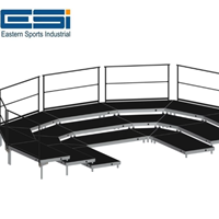 Plateformes de chœur, plateformes assises modulaires, scène intelligente pour les événements scolaires, plateforme de scène pour les spectacles de chœur