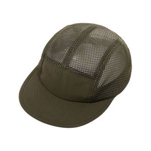 Japanese Style Sporty Eco-Friendly Quick-drying Outdoor Breathable Mesh <b>Flat</b> Bill Baseball <b>Cap</b> Customizable Promotional Sports - Product Image 4