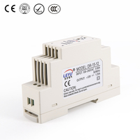 Alimentation électrique universelle AC DC DIN Rail LEYU 15W 12V 1.25A, entrée 85~264VAC, protection contre les surcharges et les courts-circuits PLC, sortie simple CE