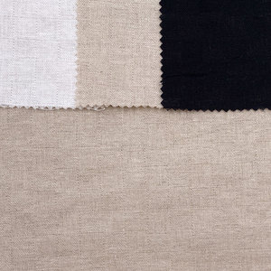 Bébé enfants couleurs naturelles <span class=keywords><strong>blanc</strong></span> noir <span class=keywords><strong>carré</strong></span> dobby mélangé 60% lin 40% coton sergé tissé tissu pour pantalon - Product Image 4