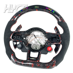 Volant en fibre de carbone forgé pour l'intérieur de la voiture pour Volkswagen <span class=keywords><strong>Golf</strong></span> MK5 Volkswagen Arteon Polo GTI <span class=keywords><strong>GTD</strong></span> VII - Product Image 5