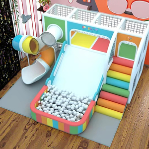 Venta caliente Parque infantil Crochet Kids Indoor Playground Equipment Rainbow <span class=keywords><strong>Net</strong></span> con Soft Playground Ball Pit - Product Image 3