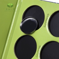 Oem personnalisable 9 couleurs vide fard à paupières palette miroir fard à joues sur surligneur aimant papier carton emballage maquillage conteneur