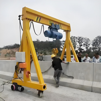 Grúa Móvil Mini Plegable de 1 Tonelada para Obras de Construcción en Exteriores