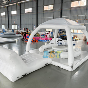 Piattaforma Gonfiabile a Prezzo di Fabbrica Tavolo Galleggiante per <span class=keywords><strong>il</strong></span> Tempo Libero Isola Gonfiabile Galleggiante per Feste <span class=keywords><strong>in</strong></span> <span class=keywords><strong>Mare</strong></span> - Product Image 5