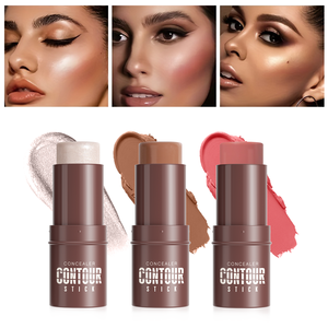 Novos Bastões de Sombra em Creme com <span class=keywords><strong>Glitter</strong></span>, Contorno e Iluminador para o Rosto - Product Image 1