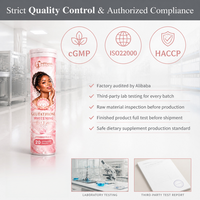Comprimés effervescents blanchissants au glutathion OEM/ODM, saveur fraise, complément alimentaire éclaircissant et antioxydant pour la peau
