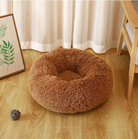 40cm Long Lit en peluche de luxe pour chat Coussin doux pour animal de compagnie Tapis de canapé de couchage Doux luxe en peluche rose gris blanc Coussin pour animal de compagnie