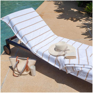 Teli <span class=keywords><strong>da</strong></span> mare in spugna di cotone 100% <span class=keywords><strong>da</strong></span> <span class=keywords><strong>spiaggia</strong></span> <span class=keywords><strong>da</strong></span> giardino <span class=keywords><strong>per</strong></span> esterno <span class=keywords><strong>da</strong></span> <span class=keywords><strong>spiaggia</strong></span> <span class=keywords><strong>da</strong></span> esterno copri sedia <span class=keywords><strong>asciugamani</strong></span> con tasche posteriori - Product Image 1