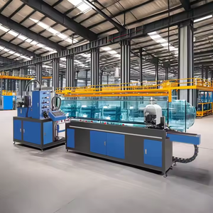 Machine de traitement du verre isolant YBKE PLC et à entraînement moteur, machine horizontale de scellement et de collage de verre à deux composants 380V - Product Image 3