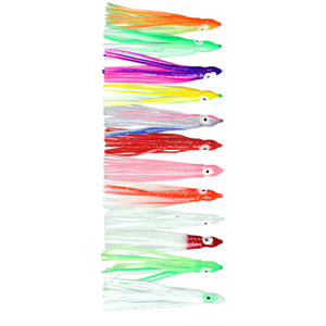 XUHANG TP06 5cm 9cm 10cm 12cm <span class=keywords><strong>Esche</strong></span> <span class=keywords><strong>Artificiali</strong></span> Morbide in Silicone e PVC Stampato a Forma di Polpo Luminoso per la Pesca in Mare Aperto - Product Image 5
