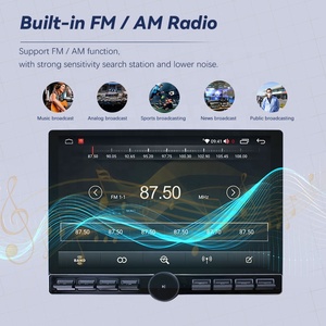 เครื่องเสียงสเตอริโอระบบแอนดรอยด์13นิ้วเครื่องเล่น DVD BT วิทยุ FM ปุ่มลูกบิดเดียวเครื่องขยายสัญญาณ GPS DSP Mirror Link RGB - Product Image 5