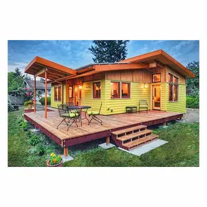 Роскошный легкий стальной киль, деревянный крошечный дом для кемпинга в Европе
