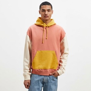 Sudadera con Capucha Térmica de Forro Polar para Hombre, de Gran Gramaje, 70% Algodón 30% Poliéster Reciclado, Tallas Grandes, con Paneles, Esenciales de Invierno, Bordado Técnico - Product Image 1
