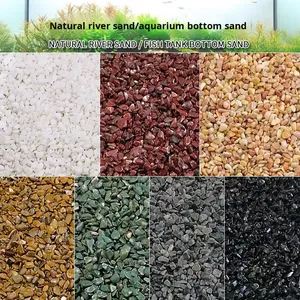 Natuurlijk Zand Vis Tank Grind <span class=keywords><strong>Aquarium</strong></span> Decoratieve Stenen Ornament Aquatische Landschapsarchitectuur Decoratie Bodem Landschapsarchitectuur Zandsteen - Product Image 4