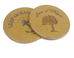 Classic Absorbent Eco-Friendly Cork <strong>Trivet</strong> with Silk Printed Straw Rope Hot Pot and Table Mat Set - Product Image 5