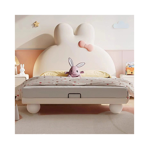 Di nuovo Design di vendita calda camera per bambini soppalco letto singolo 1.5m camera <span class=keywords><strong>da</strong></span> letto per ragazze cartone animato letto con ripostiglio - Product Image 1