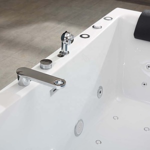 Baignoire Balnéo Intérieure de Luxe avec Cascade et Jets d'Air, <span class=keywords><strong>Jacuzzi</strong></span> de Massage avec Siège - Product Image 5