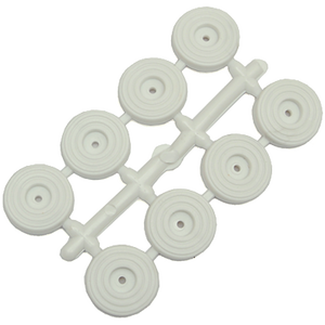 White <b>Home</b> <b>Appliance</b> <b>Rubber</b> SUB-CHAIR 25 mm Packaged in Blister of 8 Pieces - Product Image 1