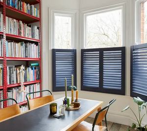 Volets de style café de haute qualité, volets en PVC, stores de <span class=keywords><strong>fenêtre</strong></span>, sans tige d'inclinaison avant et installation facile en DIY, volet intérieur - Product Image 1