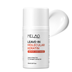 Mascarilla capilar de queratina sin enjuague ODM 50ml, tratamiento reparador de acondicionamiento profundo para cabello seco, encrespado y tratado químicamente, mascarilla capilar sin enjuague. - Product Image 4
