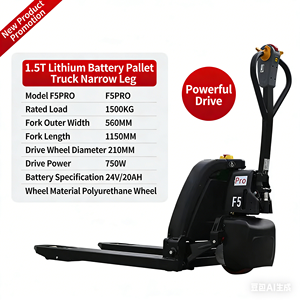 Draagbare 1500kg elektrische pallettruck op lithium-ion batterij, geschikt voor gebruik in levensmiddelenwinkels, 1,5 ton elektrische pallettruck - Product Image 4