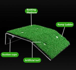 Schildkröten-Ruheterrasse mit Simulationsgras, Rasen-Schildkröten-Kletterleiter, Schildkröten-Ruheterrasse für Reptilien - Product Image 6