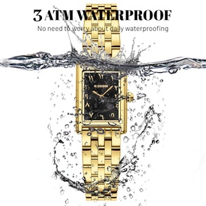 Modern Luxury Stainless Steel Quartz <b>Watch</b> for Women Square Dial Analog Top Fashion Style 9mm Customizable Lady's Wrist <b>Watch</b> - Product Image 5
