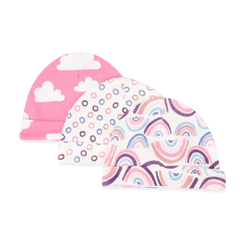 wholesale 3 in1 Set Baby Cotton Printing Toddler Boy Girl Infant Beanie Child Hats Newborn hat
