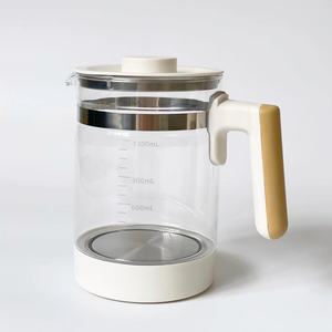 Nouvel arrivage : Bouilloire en verre de remplacement de 1300 ml pour <span class=keywords><strong>chauffe</strong></span>-lait pour bébé, en verre borosilicate de haute qualité, ajustement universel, facile à nettoyer - Product Image 1