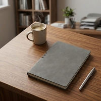 Carnet à feuilles mobiles B5 personnalisable, relié à fil, en cuir PU, pour bureau et affaires, format A5 détachable, couverture rigide extra-épaisse