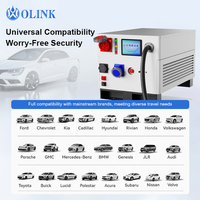 OLINK Nouvelle station de recharge rapide pour véhicules électriques CCS2 60KW 380V DC portable et mobile, chargeur d'urgence pour véhicules électriques