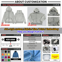 Sweat à capuche zippé surdimensionné et épais en fourrure, personnalisé OEM/ODM, pour hommes, avec patch brodé et strass, unisexe