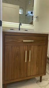 Gabinete de baño impermeable del fregadero doble de los tocadores de madera modernos de CBMmart - Product Image 6