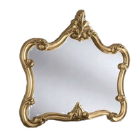Miroir sur pied de luxe baroque fait main avec cadre en bois et verre HD pour la décoration intérieure, chambre et entrée - Vente en gros