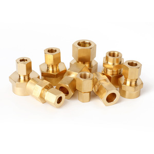 Nissin Brass NPT Threaded Straight Connector <b>Adapter</b> For Oil Pipe Fitting 1/4 Inch Size - Product Image 4