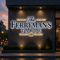 Enseigne personnalisée en acier inoxydable 3D avec logo rétroéclairé par LED, multicolore, IP65, affichage publicitaire extérieur
