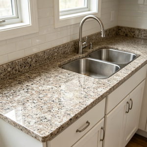 Premium Modern Polished G635 Anxi Red Eco-Friendly <b>Granite</b> Slab Cut-To-Size Tile for Kitchen Bathroom Dining Park Outdoor Use - Product Image 3