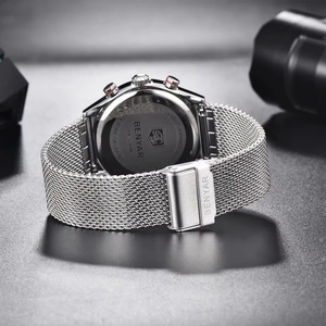 Montre pour homme BENYAR, marque de luxe haut de gamme, montre de loisirs pour homme, bracelet en maille, mouvement à quartz, étanche à 30 mètres - Product Image 5