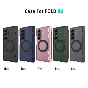 Funda para Samsung <span class=keywords><strong>Galaxy</strong></span> Z Fold 6/7, Híbrida de TPU+PC, Magnética, con Soporte Metálico, Protección Completa de Bisagra y Soporte Integrado para <span class=keywords><strong>S</strong></span> Pen - Product Image 5